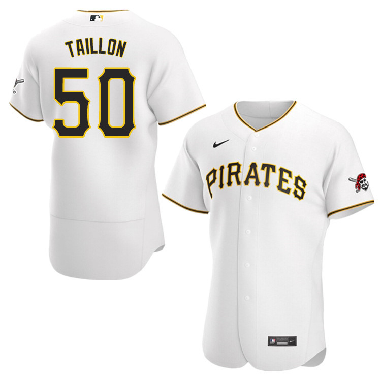 Nike Men #50 Jameson Taillon Pittsburgh Pirates Baseball Jerseys Sale-White